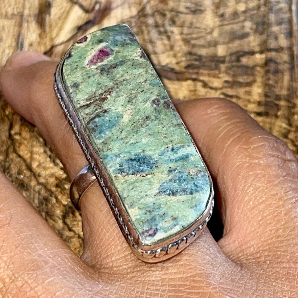 Ruby Fuchsite Ring Size 7 1/4